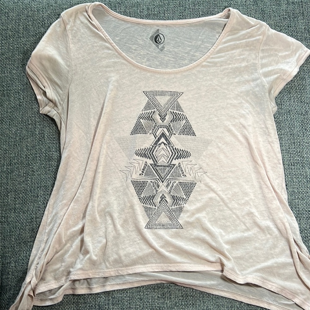 Volcom Geometric Pattern Shirt, Size M/12